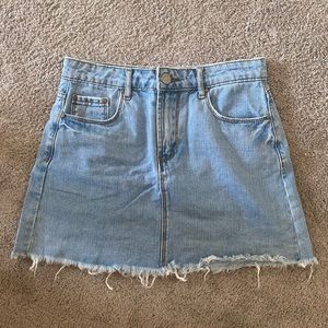 Forever 21 light wash denim skirt